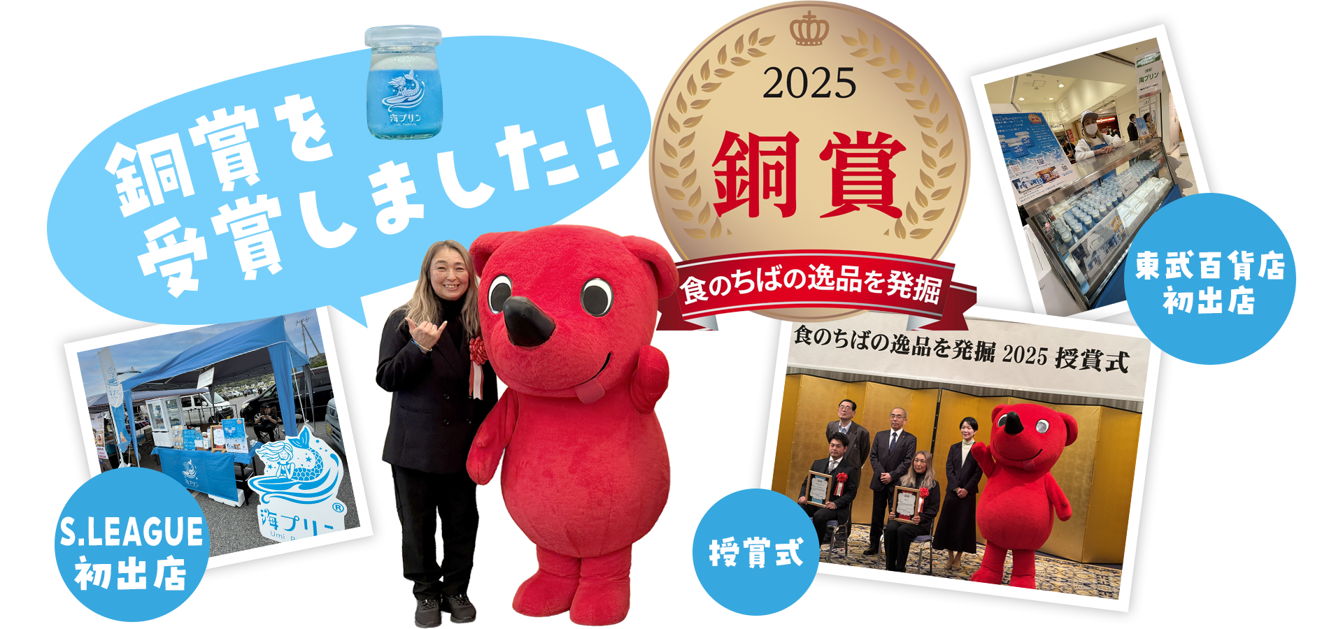 2025年食のちばの逸品を発掘　銅賞　受賞　海プリン